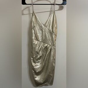 Fashion Nova Gold Mini Dress